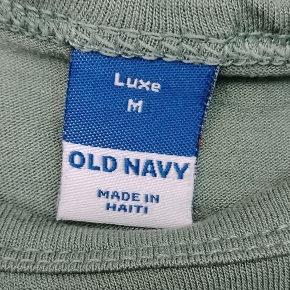 Old Navy Luxe Tank Top Size Medium Green 95% Rayon 5% Spandex - Picture 3 of 4